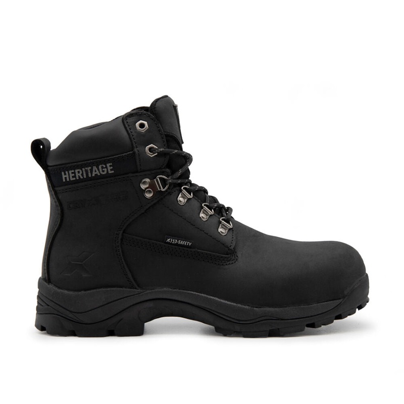 Xpert Heritage Legend S3 Safety Boot  Black, Waterproof & Lightweight | Composite Toe & Slip-Resistant