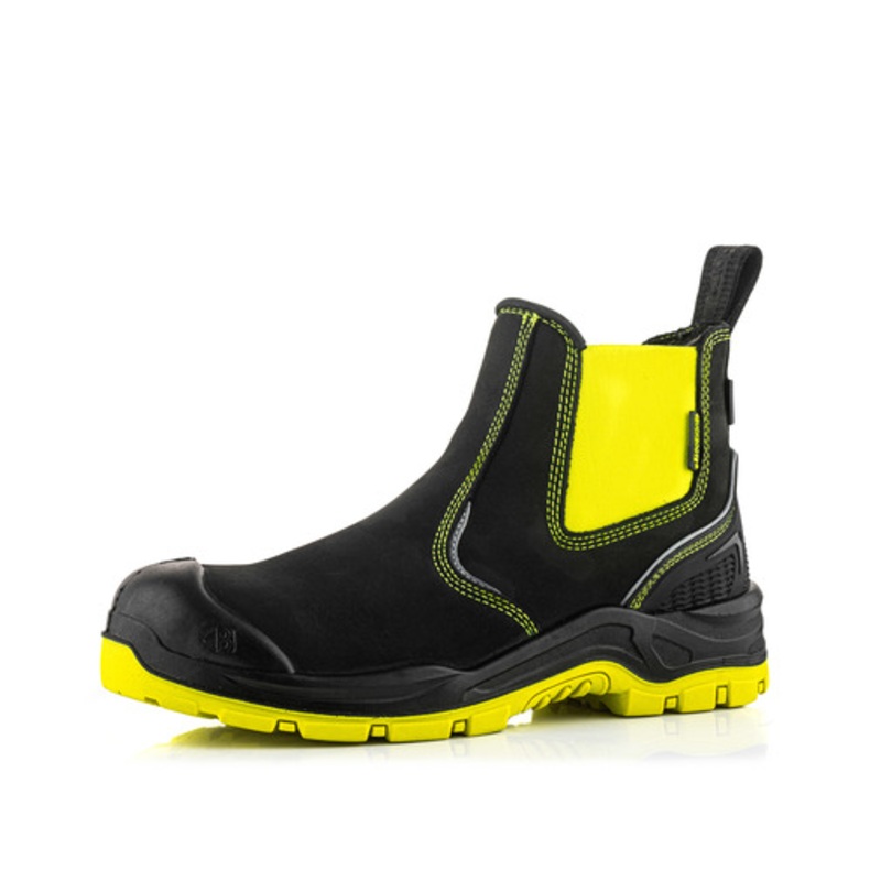 *STOCK CLEARANCE* – Buckler Safety Dealer Boot  Hi-Viz Yellow Waterproof Work Boots | BVIZ3YL