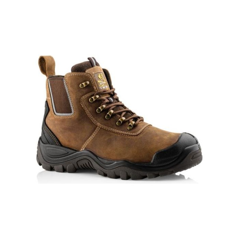 *STOCK CLEARANCE* – Buckler Safety Lace/Dealer Hybrid Boot  Waterproof Steel Toe Work Boots | BHYB2BR Size UK 6 / EU 40