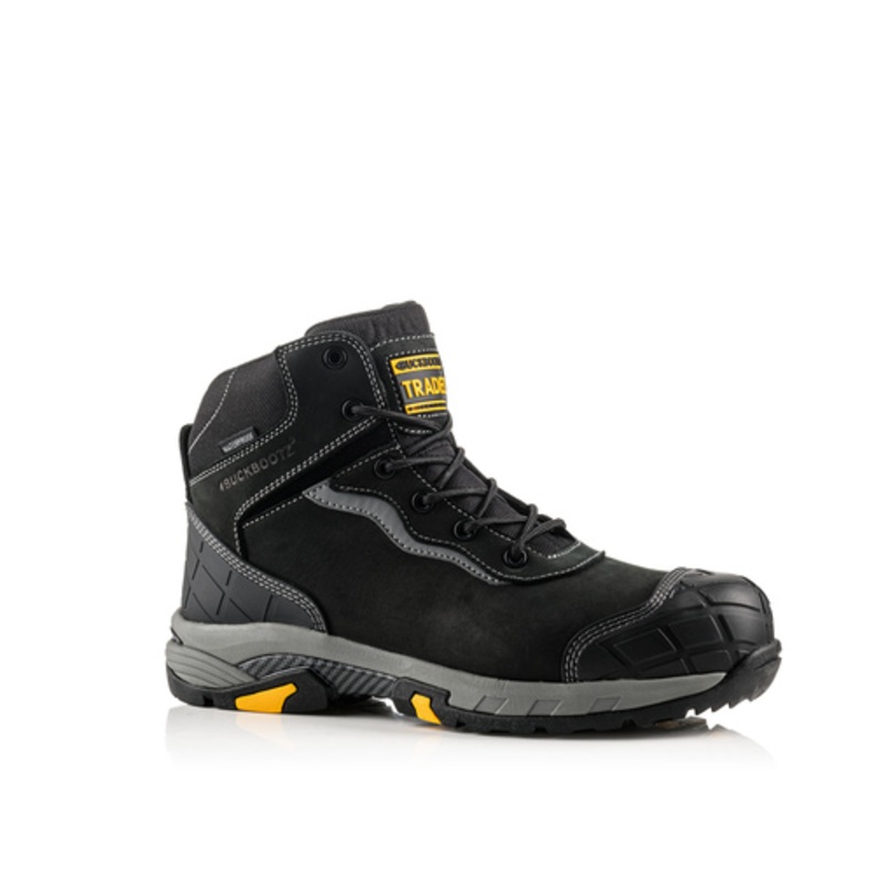 *STOCK CLEARANCE* – Buckler Tradez Blitz Waterproof Safety Boots  BLITZBK | Lightweight & Metal-Free Protection