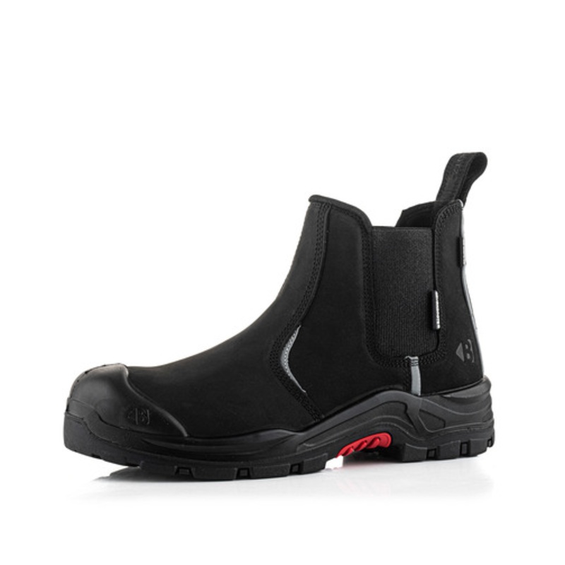 *STOCK CLEARANCE* – Buckler Nubuckz Safety Dealer Boot  Black Nubuck Composite Toe Work Boots | NKZ101BK Size UK 12 – EU 46