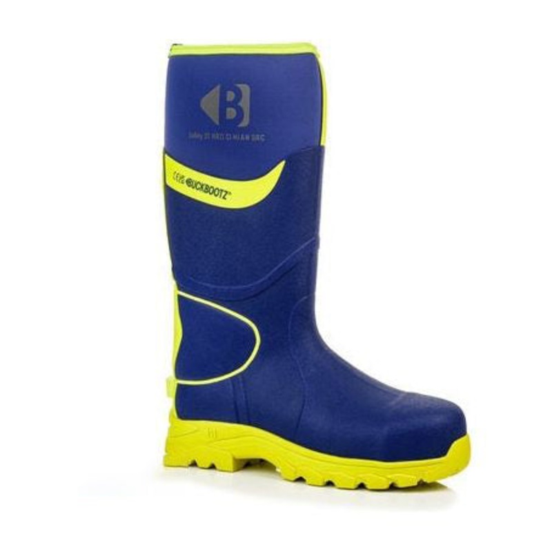*STOCK CLEARANCE* – Buckler S5 High-Visibility Safety Wellington Boot  Blue/Yellow Waterproof Work Boots | BBZ8000 Size UK 6