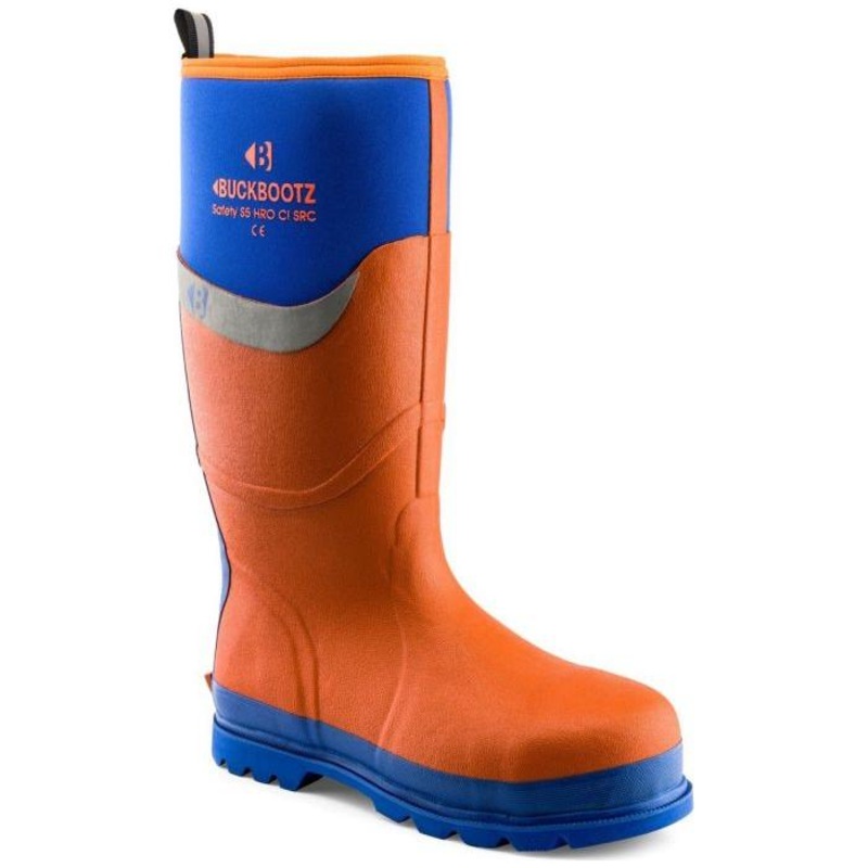 *STOCK CLEARANCE* – Buckler Safety Buckbootz  BBZ6000OR | Waterproof S5 Safety Wellington Boot Size UK 8 / EU 42