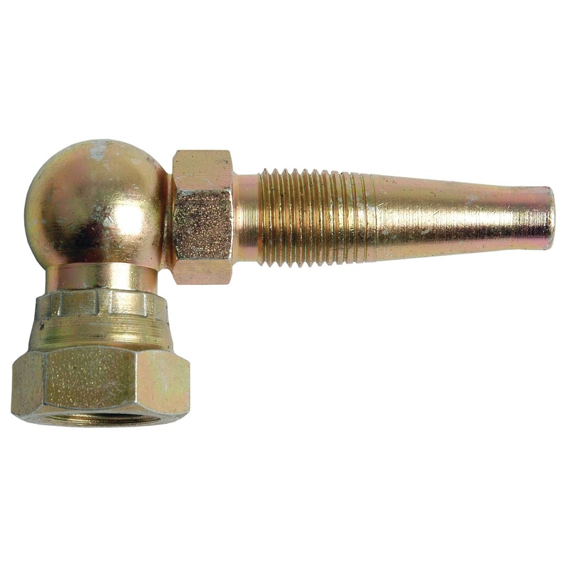 Hydraulic 2-Piece Re-usable Coupling insert 3/8” x 3/8”BSP female 90 compact | Sparex Part No.S.12174