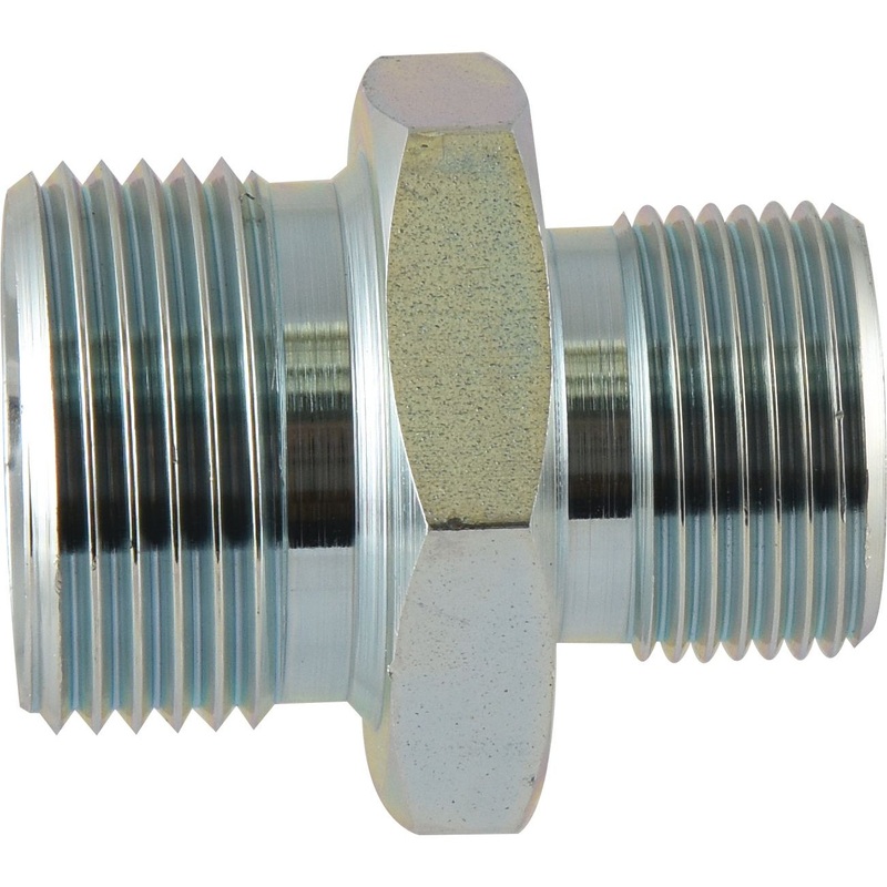 Hydraulic Adaptor 3/4” BSP Male x 1” BSP Male | Sparex Part No.S.12093
