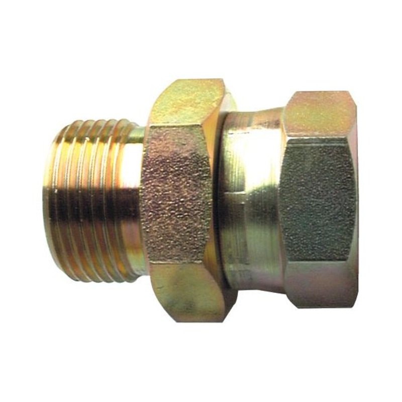 Hydraulic Adaptor 1” BSP Male x 1” BSP Swivel Female | Sparex Part No.S.14129