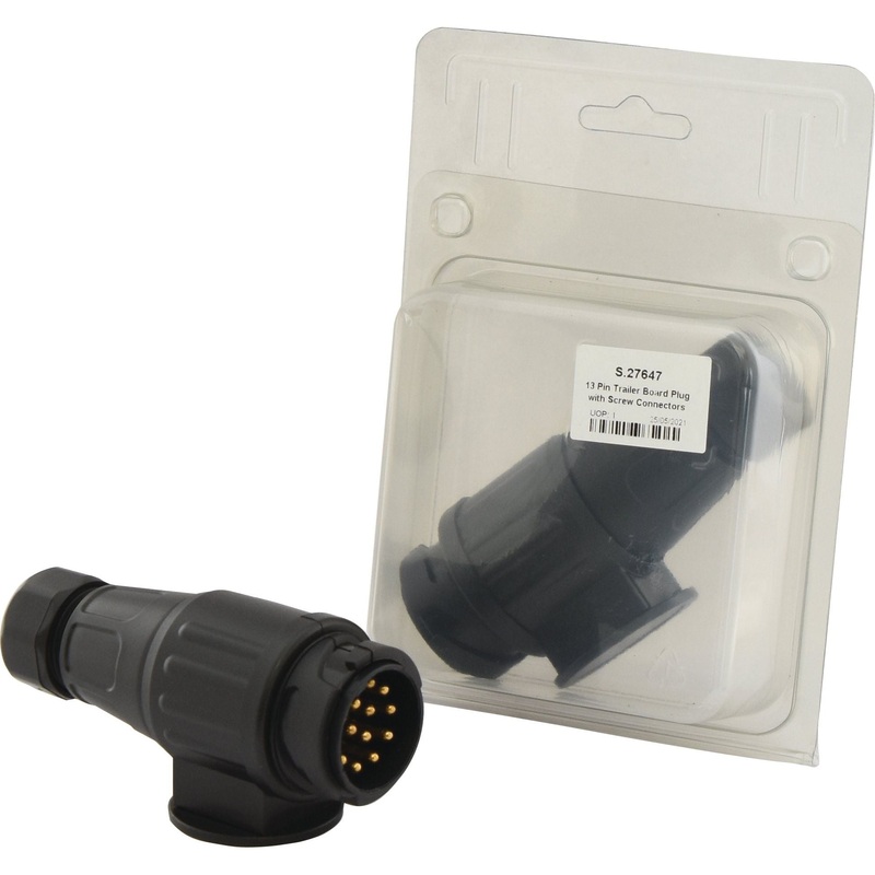 13 Pin Trailer Board Plug with Screw Connectors | Sparex Part No.S.27647
