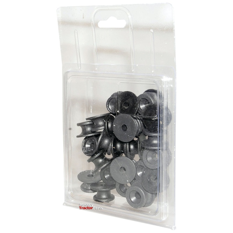 A’Pak Rubber Tensioner Securing Knob 18mm small 22mm large 4mm hole, Height: 11mm – Qty 25 – S.28932