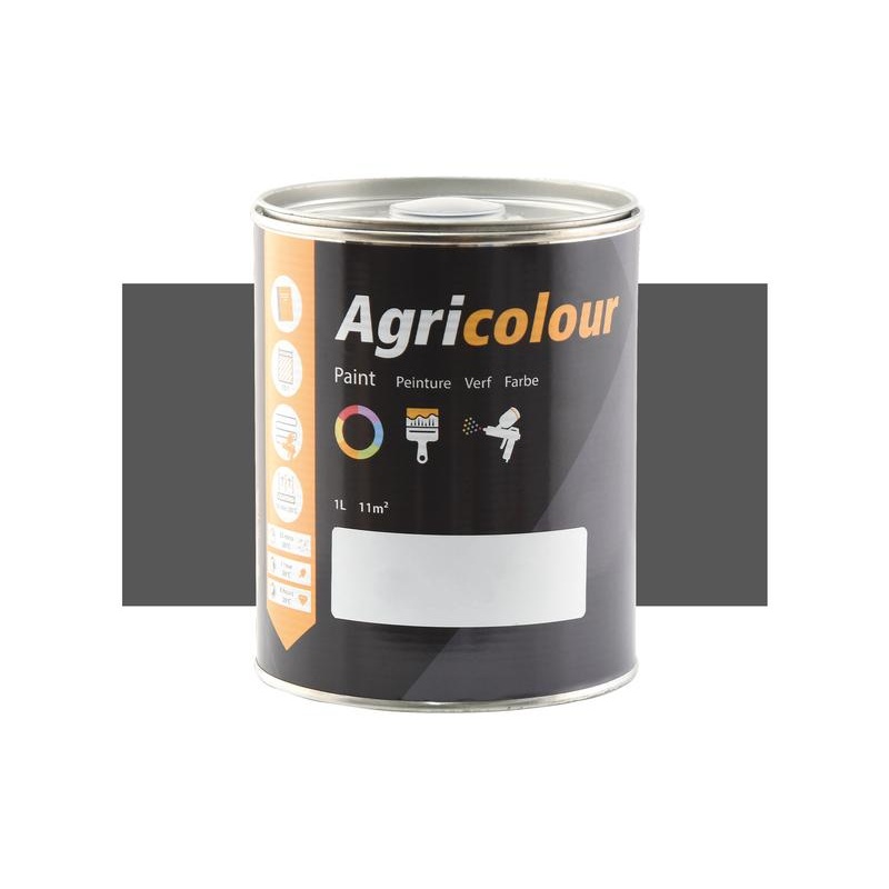 Agricolour – Flint Grey Metallic Paint 1L Tin – Sparex Part No. S.89657