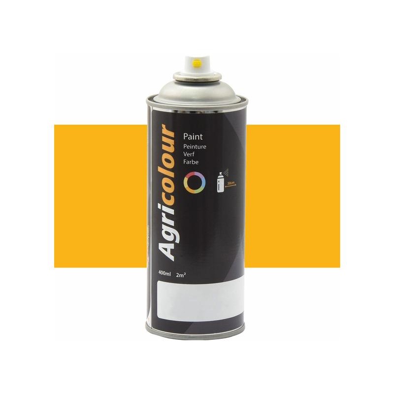 Agricolour – Traffic Yellow Gloss Paint 400ml Aerosol – Sparex Part No. S.91023