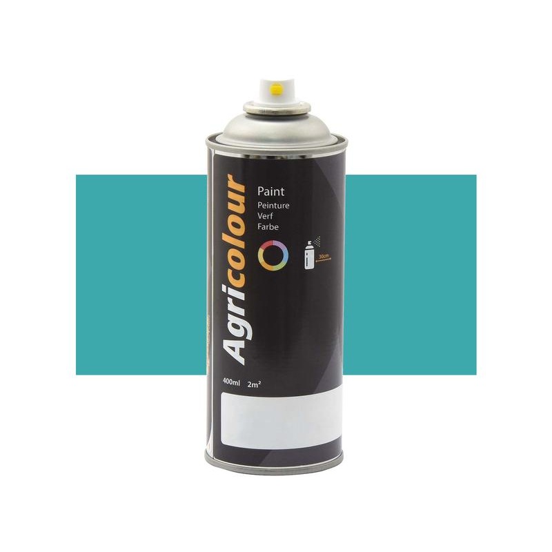 Agricolour – Turquoise Blue Gloss Paint 400ml Aerosol – Sparex Part No. S.94516