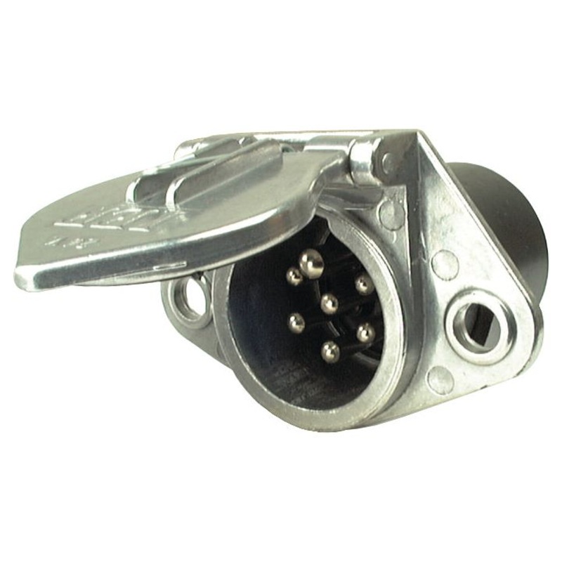 7 Pin Trailer Socket Bolt-on (Aluminium) – S.31354