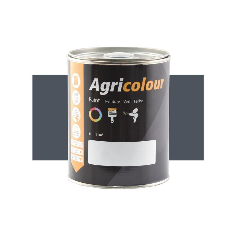 Agricolour – Grey Gloss Paint 1L Tin – Sparex Part No. S.83219