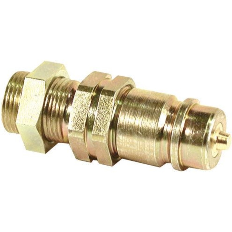Stauff Quick Release Hydraulic Coupling Male 1/2” Body x M22 x 1.50 Metric Male Bulkhead | Sparex Part No.S.30207