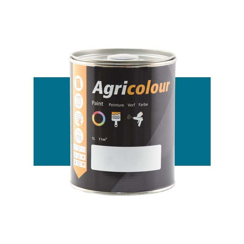 Agricolour – Blue Gloss Paint 1L Tin – Sparex Part No. S.83485
