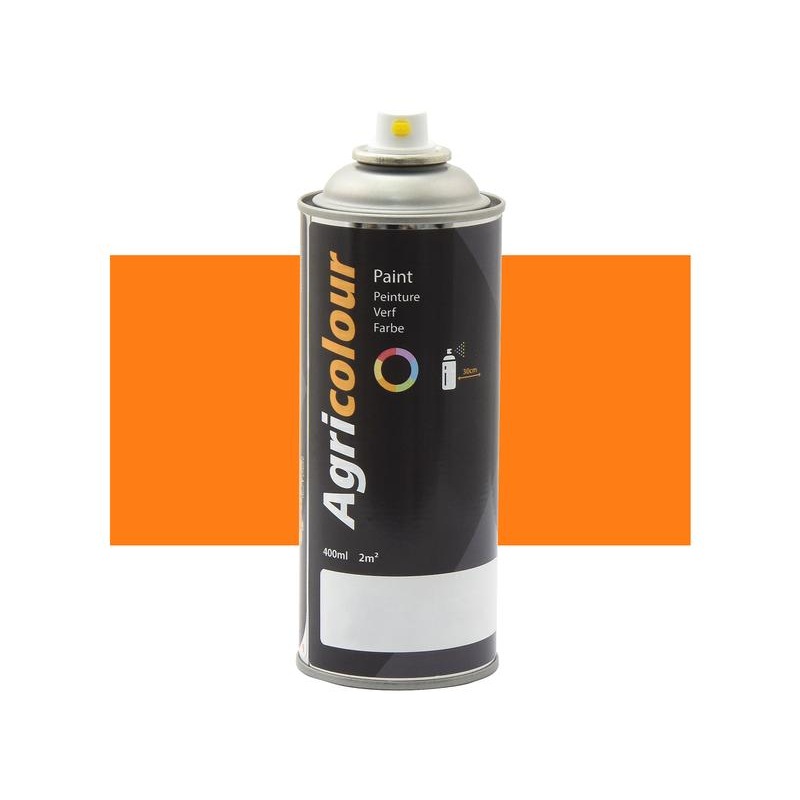 Agricolour – Deep Orange Gloss Paint 400ml Aerosol – Sparex Part No. S.92011