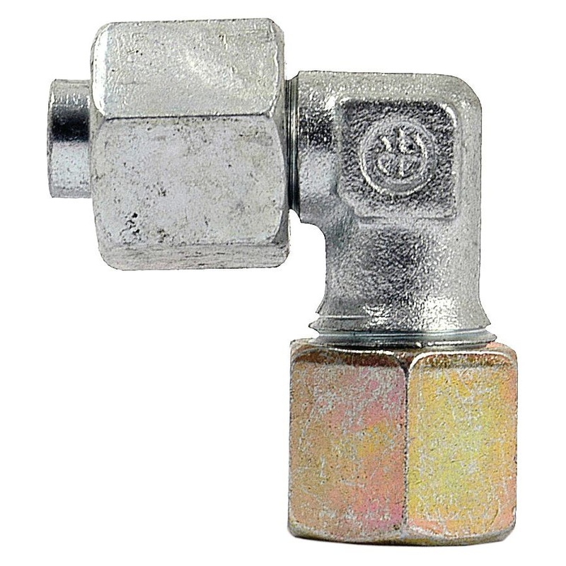Hydraulic Metal Pipe Angled Stud Coupling E.W.V. 10L 90 compact standpipe | Sparex Part No.S.34172