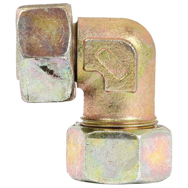 Hydraulic Metal Pipe Angled Stud Coupling E.W.V. 22L 90 compact standpipe | Sparex Part No.S.34176