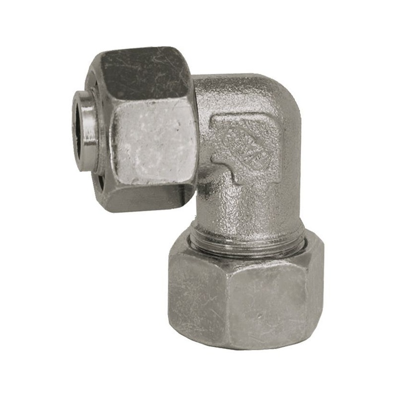 Hydraulic Metal Pipe Angled Stud Coupling E.W.V. 6L 90 compact standpipe | Sparex Part No.S.34170