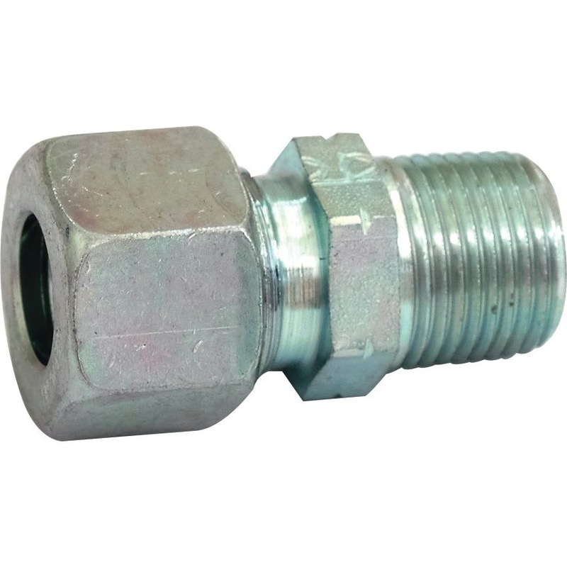 Hydraulic Metal Pipe Stud coupling 12L – M18 x 1.5 | Sparex Part No.S.34313