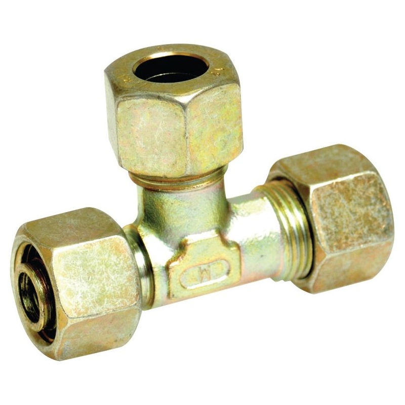 Hydraulic Metal Pipe Tee Standpipe Coupling E.L.V. 18L coupler branch | Sparex Part No.S.34185