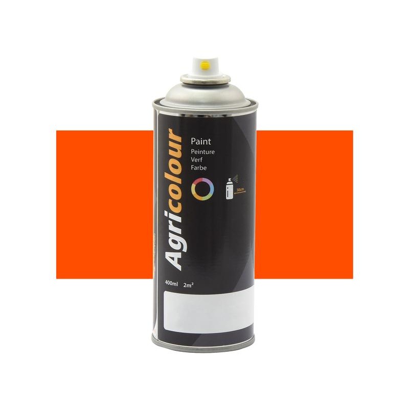 Agricolour – Orange Gloss Paint 400ml Aerosol – Sparex Part No. S.92435