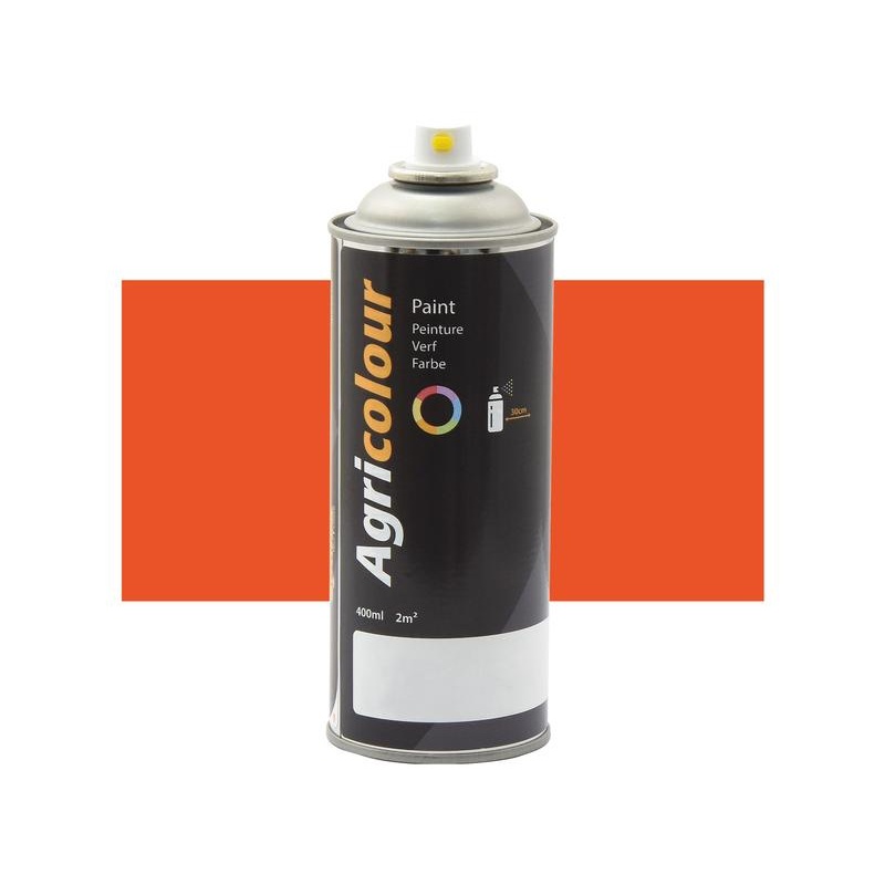 Agricolour – Traffic Orange Gloss Paint 400ml Aerosol – Sparex Part No. S.92009