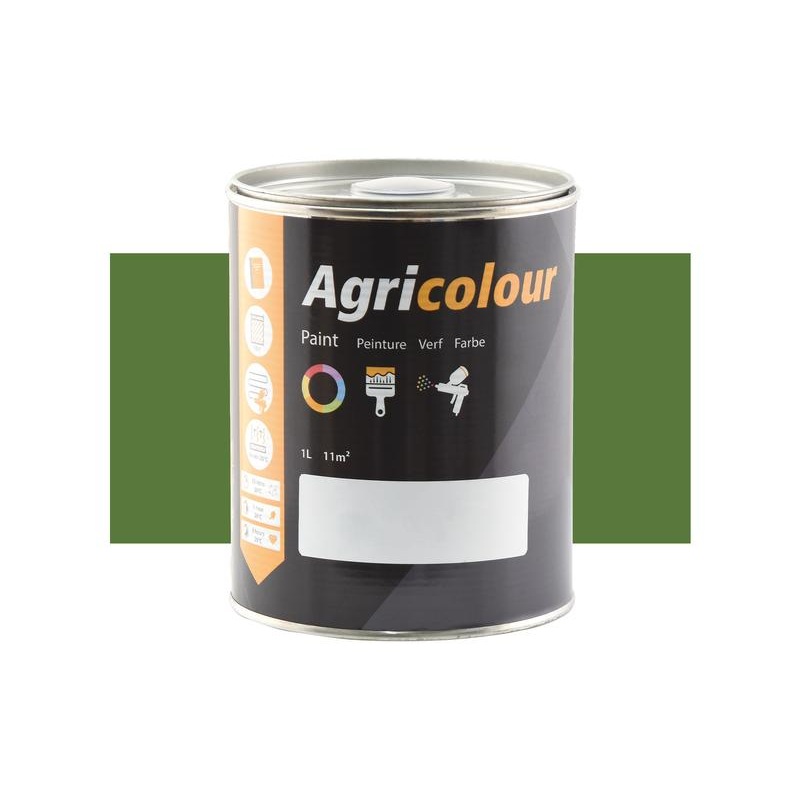 Agricolour – Green Gloss Paint 1L Tin – Sparex Part No. S.89504