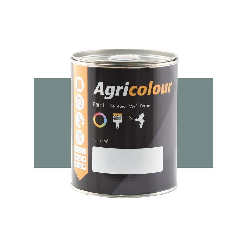 Agricolour – Green Gloss Paint 1L Tin – Sparex Part No. S.89589