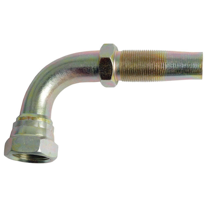 Hydraulic 2-Piece Re-usable Coupling insert 3/4” x 3/4”BSP female 90 swept | Sparex Part No.S.4760