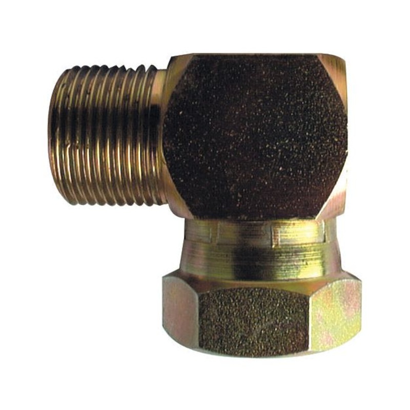 Hydraulic Adaptor 3/8” BSP Male x 3/8” BSP Swivel Female 90 Compact Elbow | Sparex Part No.S.4694