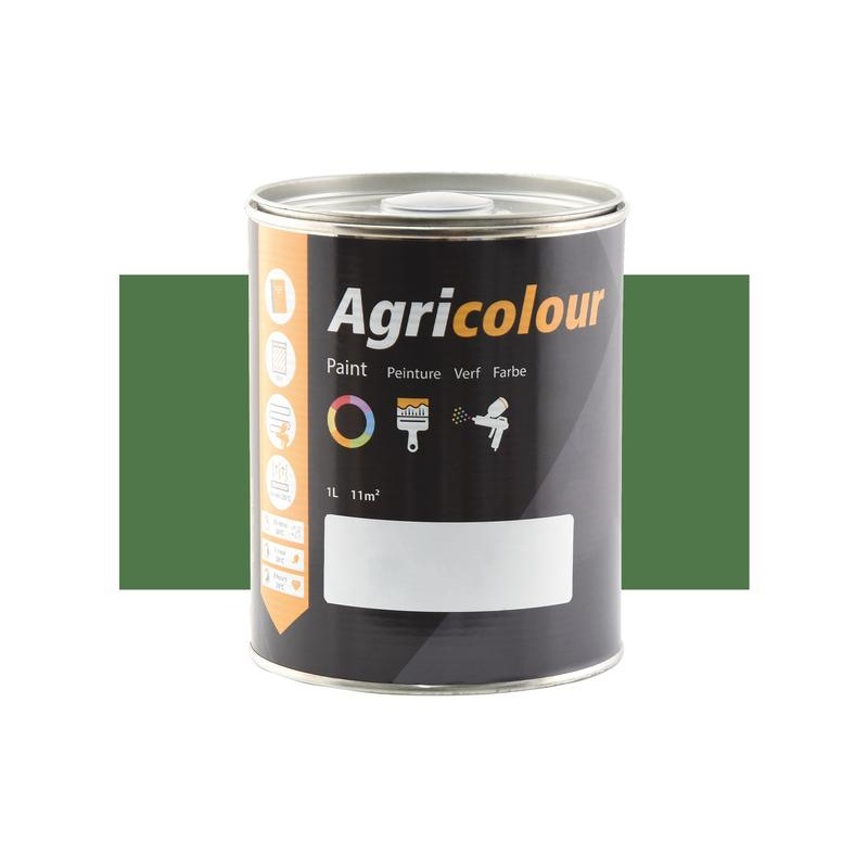Agricolour – Green Gloss Paint 1L Tin – Sparex Part No. S.82093