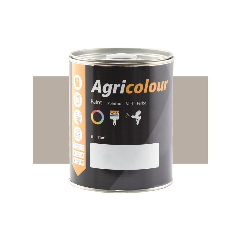 Agricolour – Grey Gloss Paint 1L Tin – Sparex Part No. S.82853