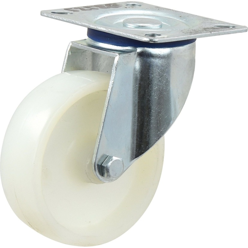 Turning Plastic/Nylon Castor Wheel – Capacity: 130kgs, Wheel : 100mm | Sparex Part No.S.52586