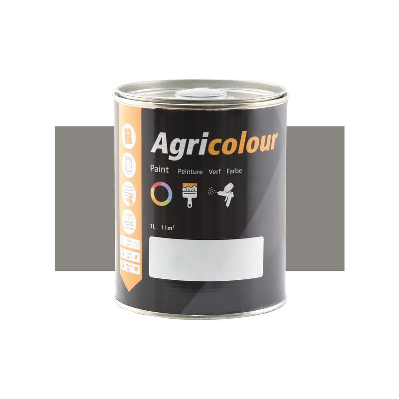 Agricolour – Light Grey Gloss Paint 1L Tin – Sparex Part No. S.82098