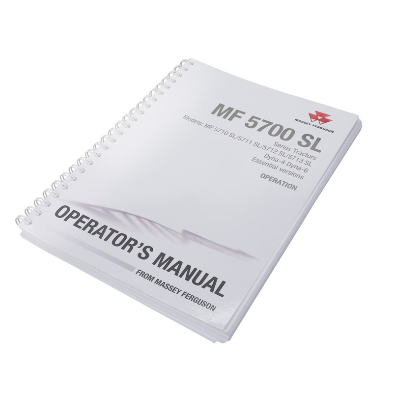 AGCO Operator’s Manual ACT001418B | OEM Guide for MF 5700 S Series Tractors