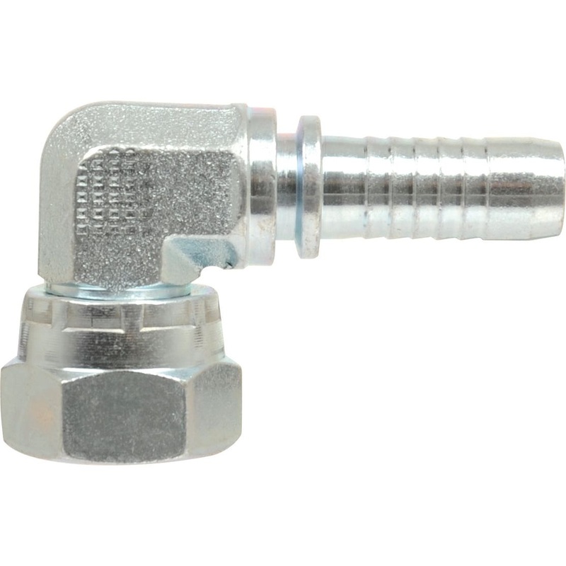 *SPECIAL PRICE* – Dicsa BSP 60 Hose Insert 1/4” x 1/4” Female Thread 90 Compact Swivel | Sparex Part No.S.56116