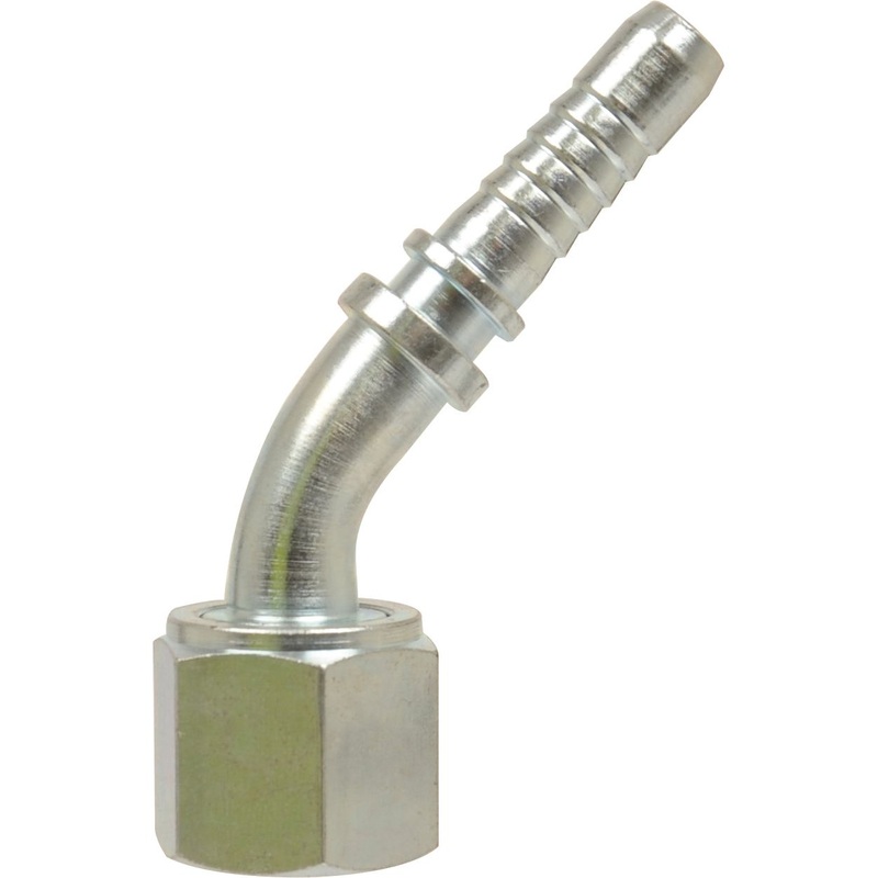 Dicsa ORFS Hose Insert 5/8” x 1” Female Thread 135 Swept Swivel | Sparex Part No.S.28846