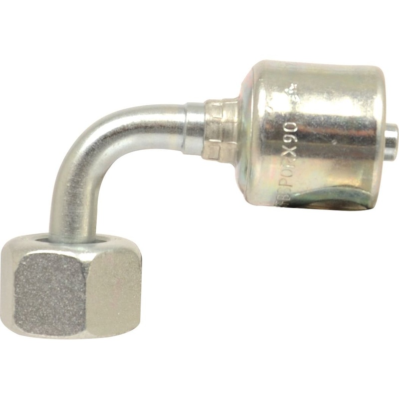 Gates BSP 60 Hose Insert 1/4” x 3/8”” Female 90 Swept Swivel – S.116145