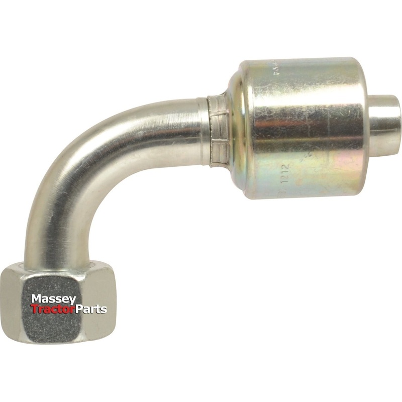 Gates BSP 60 Hose Insert 3/8” x 1/2” Female 90 Swept Swivel – S.116148