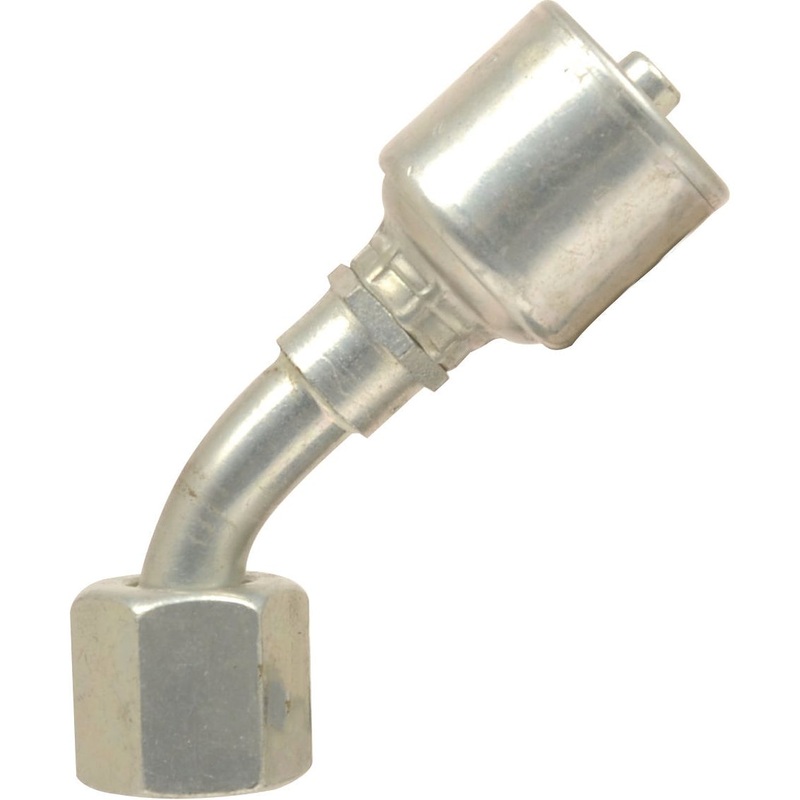 Gates JIC 37 Hose Insert 3/8” x 3/4”” Female 135 Swept Swivel – S.116216