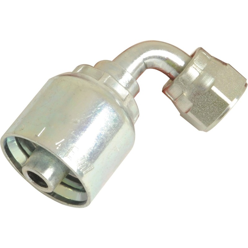 Parker ORFS Hose Insert 3/8” x 9/16” x 18” Female 90 Swept Swivel – S.3880906
