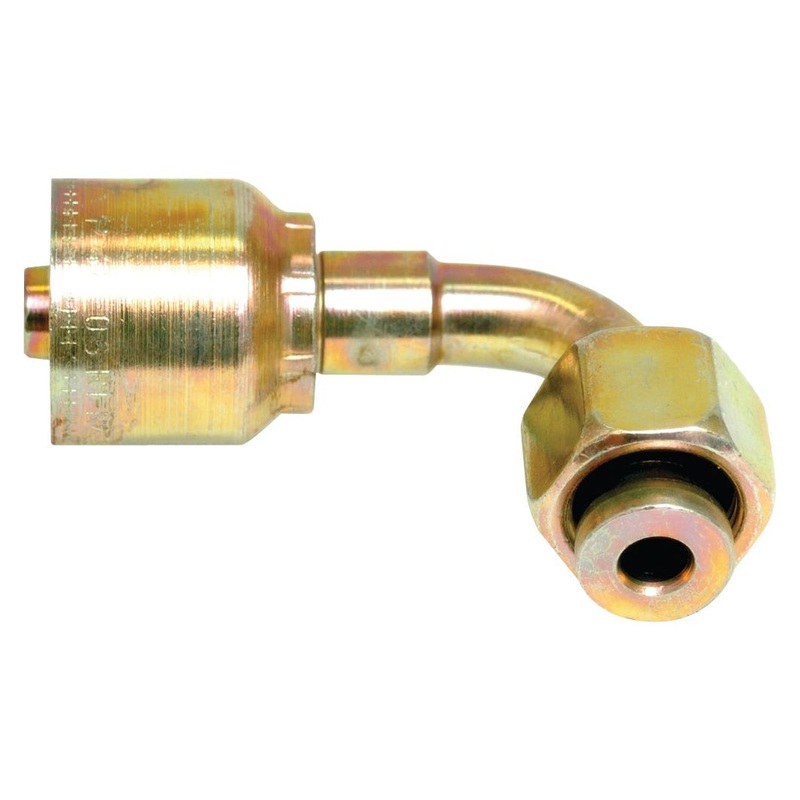 Parker ORFS Hose Insert 5/8” x 1” x 14” Female 90 Swept Swivel (Long) – S.3821610