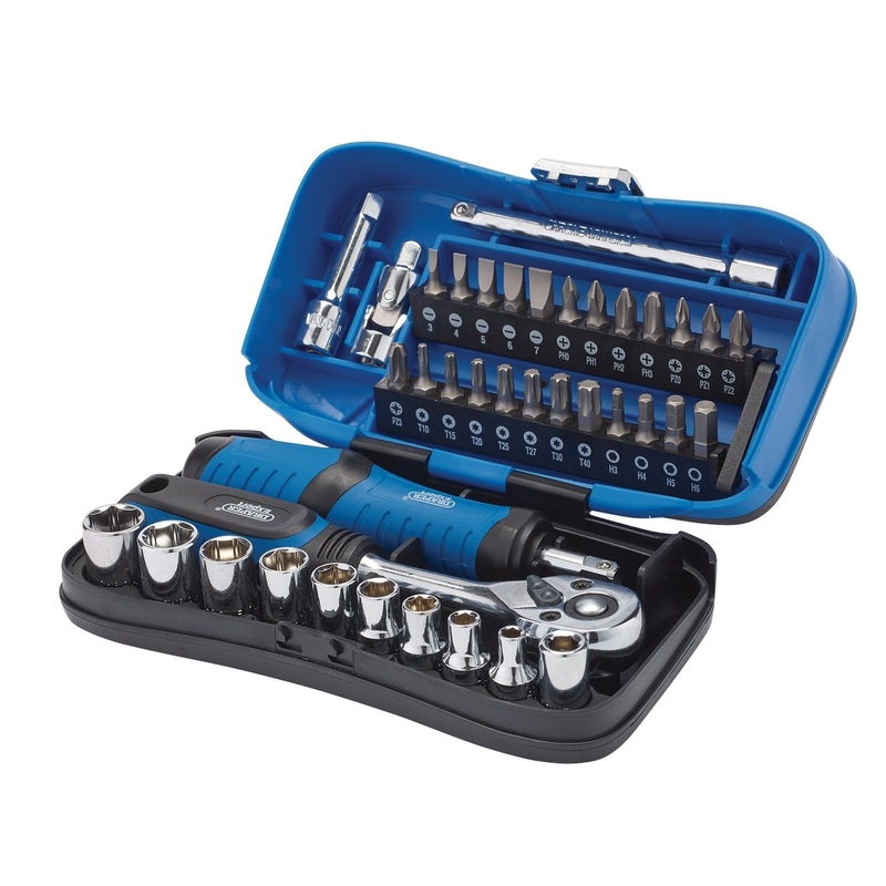 Draper Expert Socket And Bit Set, 1/4 Sq. Dr. (39 Piece) – SBS39