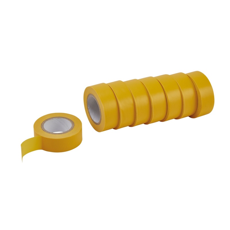 Draper Insulation Tape To Bsen60454/Type2, 10M X 19mm, Yellow (Pack Of 8) – 619