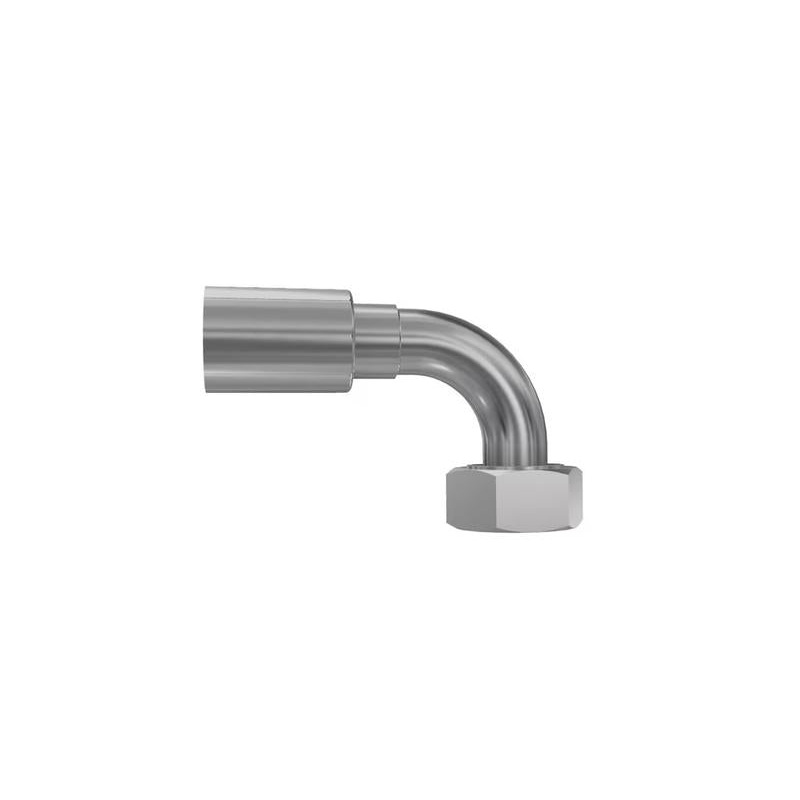 Parker Metric 24 Hose Insert 1/2” x M18 x 1.50 (12L) Female 90 Swept Swivel With O-Ring – Sparex Part No. S.3331808