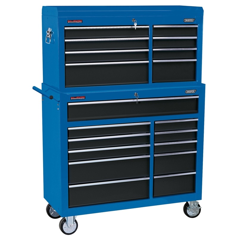Draper Combined Roller Cabinet And Tool Chest, 19 Drawer, 40 – DTKTC8D/RC11D