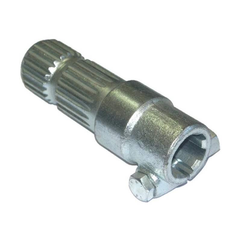 PTO Adaptor – Female spline 1 3/8” – 6 x Male spline 1 3/4” – 20 with Clamp Bolt. – Sparex Part No. S.23748