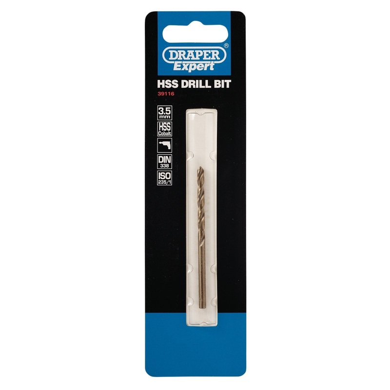 Draper Hss Cobalt Drill Bit, 3.5mm – H30PB
