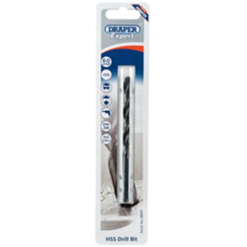 Draper Hss Drill Bit, 8.0mm – H29MPB